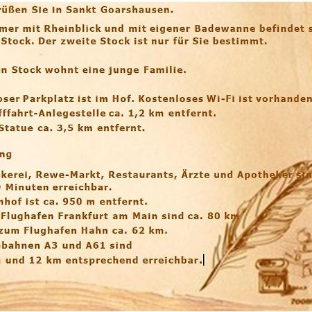 Rheinblickzimmer Sankt Goarshausen Buitenkant foto